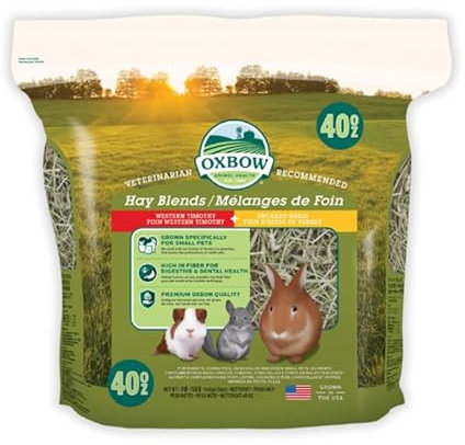 C.P.A COMPLEMENTOS PARA AVES Heno Blend Timothy + Huerto, para roedores - Oxbow de 425g