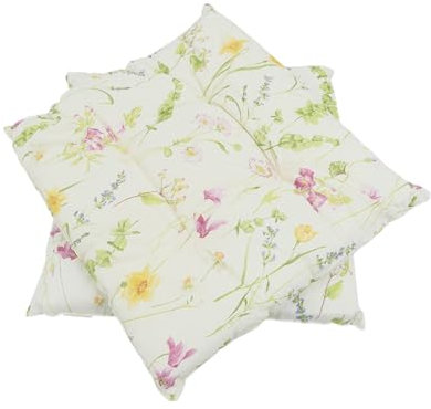 CB Home & Style Sitzkissen Stuhlkissen Dekokissen 2er-Pack 40x40cm (des 6 Blumenwiese)