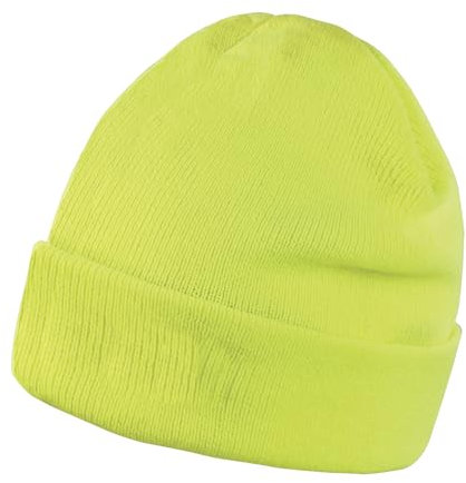GIDUTEX Strickmütze Wintermütze Wasserabweisende Skimütze Unisex (Flourescent Yellow)