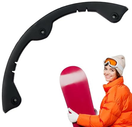 Tanxemery Longboard-Nasenschutz, Snowboard-Schutzbügel, Gebogener Snowboard-Antikollisionsstreifen, Snowboard-Kantenschutz, benutzerfreundlicher Stoßstangenstreifen für Jugendliche und Anfänger