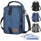Lifewit Erweiterbare Lunchtasche, Tragbare Kühltasche Klein mit Schultergurten und 2 Ice Pack, Isolierte Lunch Bag für Frauen und Männer, Cooler Bag für Arbeit, Schule, 6,5L, Blau