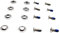rockible 8X Snowboard Bindung Schraube Set Edelstahl Senkkopf Schraube Bolzen Winter Sport Bindung Hardware
