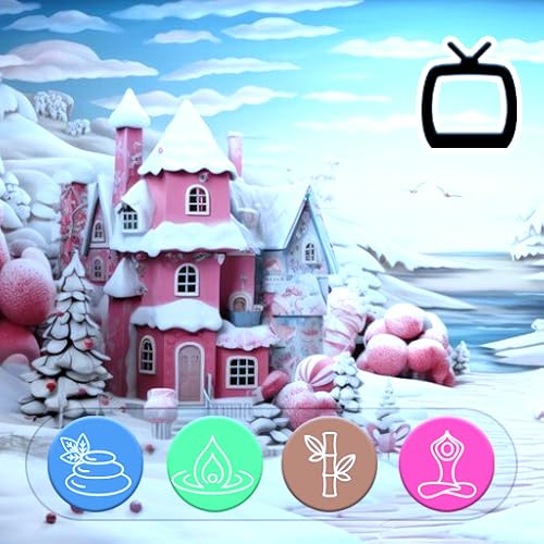Pastel Holiday Cheer-Salvapantallas de Navidad para TV