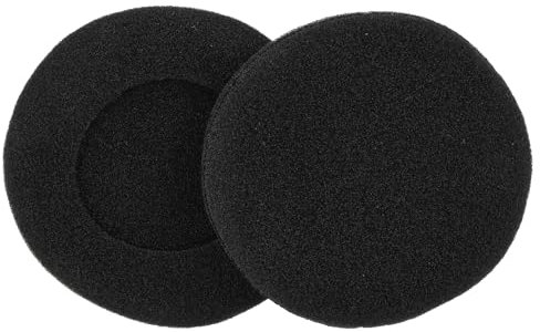 vhbw Ohrpolster kompatibel mit Sennheiser PX80, PX90, PX300, PX200 Kopfhörer Headset, Schaumstoff Schwarz