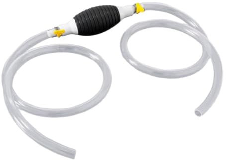 PLAFOPE Handbetriebene Benzinpumpe Tragbare Siphonpumpe Für Benzin Und Ö Mit 25 Schlauch Universelle Kraftstoffabsaugpumpe Für Auto Und Einfaches Tanken Und Entleeren