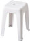 WITEN&NOCK Design Badhocker Duschhocker Sitzhocker Badezimme Dusche Wohnzimmer Stuhl aus Kunststoff, 30x30x47cm,Weiß