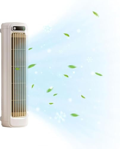 Outfany Cooling Ace, Aire Acondicionado Mini Aire Acondicionado Portatil, Ventilador de Torre Portátil de Escritorio, 3 Velocidades, Carga USB(#A)