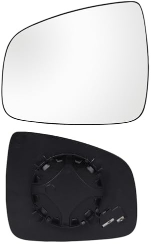 Mingke Wing Mirror Glass Passenger Side Replacement for Renault Dacia Duster 2014-2017 Logan Sandero 2008-2013 Symbol 2013 Side Mirror Glass Heated With Backing Plate