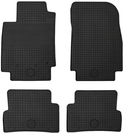 RIDEX 215A0071 Fußmatten Set Gummimatten Vorne und Hinten Matten schwarz Kompatibel mit RENAULT Clio III Schrägheck BR0/1, CR0/1 Clio IV Schrägheck BH MODUS/GRAND MODUS F/JP0