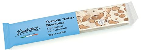 Italienische Torrone - Mandorle, Mandel, weicher Riegel, 180g