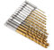 Yakamoz 1,5mm - 6,5mm 13PCS HSS Forêt Plaqué en Titane Set Changement Rapide 1/4-Inch Hex Shank Twist Drill Bits Acier à Haute Vitesse Forets de Torsion Outils