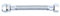Flexible Tap Connector 15mm x 1/2 x 150mm Long Braided Hose for Taps, Toilets, etc