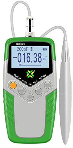 Toplionace Handheld Digitales Gauß Messgerät Hohe Präzision TD8620 Gaussmeter Fluxmeter Oberfläche Magnetfeld Tester mit Sonde 0-2400mT