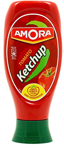 AMORA - Ketchup Nature 550G - Lot De 4