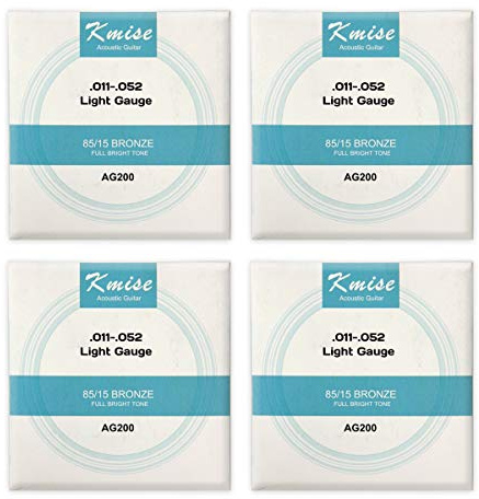 Kmise AG200 Akustikgitarrensaiten (0-0,039 Zoll), 4 Sets