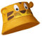 Affenzahn Buckethead Kinder Sonnenhut Unisex Tiger gelb, Bio-Baumwolle, Größe: S, Kopfumfang: 50-52 cm, AFZ-BHS-001-001