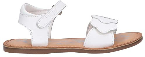 KICKERS Fille DYASTAR Sandale, Blanc, 34