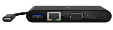 Belkin Adattatore Multimediale USB-C, Hub USB-C con porte VGA, HDMI 4K, USB 3.0 ed Ethernet, per MacBook Pro, iPad Pro, Surface Pro, Chromebook e Altri, Nero - Amazon Vine
