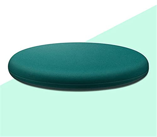 SWECOMZE 2er Set Sitzkissen Memory Foam Rund Stuhlkissen, Sitzpolster Rund aus Baumwolle, Sitzauflagen rutschfest Gemütlich Sitzpolster für Tatami Garten Büro (Durchmesser 30cm,Dunkelgrün)