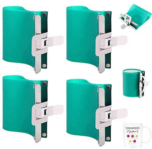 Pyatofyy Lot de 4 gobelets en silicone pour sublimation au four - 300 ml Vert