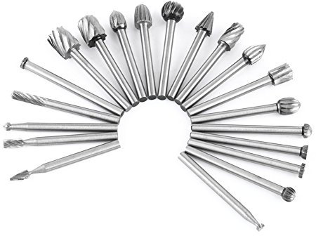 20 Stück Feile Vollhartmetall Grat Feilen Set Hartmetall Grat Set für Schleifer Bohrer DIY Holzbearbeitung Schnitzen von Metall Polieren