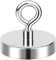 Magnetfischen, 420 lbs Zugkraft Starke Angelmagnete, Magnet Stark Permanenter Seltenerdmagnet, Neodym Magnete Extra Stark zum Auffinden von Gegenständen in Seen,Rasen,Ozean,Fluss – 60 mm Durchmesser