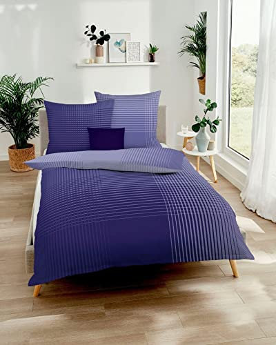 Kaeppel Bettwäsche Master Fein-Biber (violett 565, 1 x 80x80 + 1 x 135x200 cm)