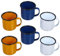 Cabilock 6-Teiliges Retro-Emaille-Tassenglas Espressotassen Weingläser-Set Outdoor-Set Kleine Vintage-Eisenbecher Lagerfeuerbecher Getränkebecher Emaille-Becher Kaffeebecher
