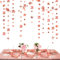 Rose Gold 35. Geburtstag Dekorationen Nummer 35 Kreis Dot Twinkle Star Girlande Metallic Hanging Streamer Banner Hintergrund für ihren schmutzigen 35-jährigen Geburtstag 35 Jahre Party Supplies