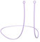 CURVD Ohrstöpsel-Lanyard, weiches, langlebiges, flexibles Premium-Silikonband mit abnehmbaren Spitzen, kompatibel mit den meisten Ohrstöpseln, CURVD Everyday Loop Quiet Engage Experience Vibes, 66 cm