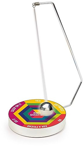 Funtime Gifts DECISION MAKER PENDULUM DESK TOY – Fun Executive Desk Accessory for Quick Decisions – Swinging Pendulum Office Game – Magnetic Desk Toy