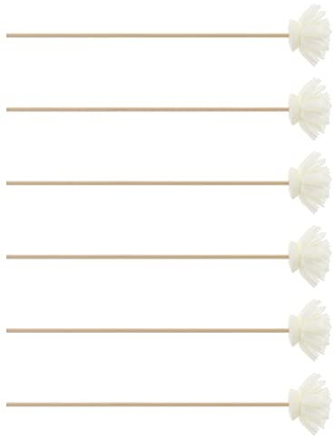 GLEAVI 24 Stück Aromatherapie Holz Sticks Mit Handgemachten Trockenblumen Dekoration Diffusor Zubehör Für Raumduft Wohnzimmer Schlafzimmer