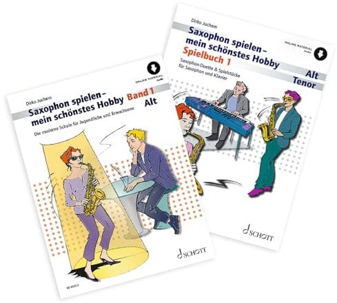 Saxophon spielen - Mein schönstes Hobby Band 1 + Spielbuch 1 + Soundman Wischer für Altsaxophon + 2 Korkpflegestifte 9783795723422 9783795726874