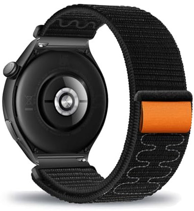DINGK Armband kompatibel mit Motorola Watch 360 Uhrenarmband Sports Geflochtenes Elastic Nylon Atmungsaktives Verschleißfest Verstellbares Ersatzarmband für Moto Watch 360 (2)