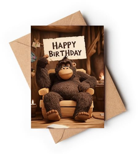 Vensetra Geburtstagskarte mit Umschlag | Birthday card | Mann/Frau/Freundin | Lustig | Glückwunschkarte Happy Birthday