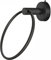 YUET Towel Holder Towel Ring Rail Suction Cup Towel Holder,Stainless Steel Bathroom SUS 304,Wall Mounted Hand Towel Rails for Kitchen Bathrooms (Black)