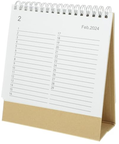 CANIGHT 2023 Tischkalender Für Büro Und Zuhause Monatskalender Als Bürozubehör Kompakter Papierkalender Für Notizen Und Planung Von September 2023 Bis Dezember 2024 Kleiner Format