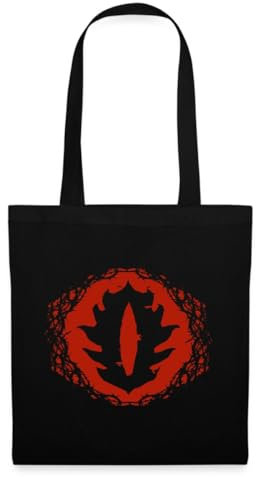 Spreadshirt Der Hobbit Das Auge Saurons Stoffbeutel, One size, Schwarz