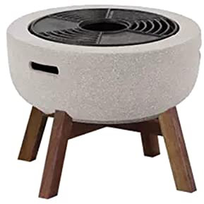 KWMAEEUID Grilltisch Innengrill Grilltisch Balkon Innenhof Häuslicher Innen-Holzkohlegrillständer Carbon-Brazier-Heizung und Grill Innen- und Außenbereich