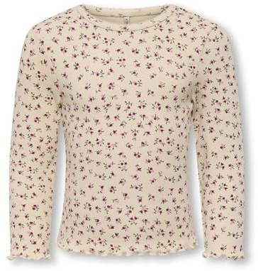 ONLY Kids Mädchen Kmgtrinny AOP Ls O-NCK Top JRS Noos Kmgtrinny Life AOP Ls O-NCK Top JRS Noos (1er Pack)