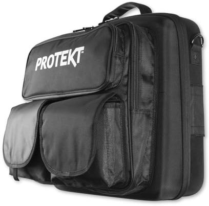 Protekt Borsa per DJM-750 - B750BP DJ Zaino per Mixer Pioneer - con 4 tasche frontali per laptop, cuffie, cavi e accessori essenziali, Nero , 525 x 510 x 165 mm, Borsa per mixer DJ