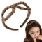 Broupe de cheveux en peluche, bandeau en peluche | Bandeau de soins de la peau en forme de lunettes,Hoop à cheveux imprimés par leopard, Heads élégants pour le maquillage de yoga spa