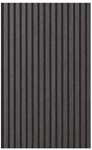 Akustikpaneele Holz | je 120x56cm - 0,672 m² - | Echtholz-Furnier (Eiche) & Akustik-Filz (Schwarz) | Wandverkleidung, Geräuschunterdrückung, Schalldämmung, Akustikpaneel, Farbe HWZ:Black Oak
