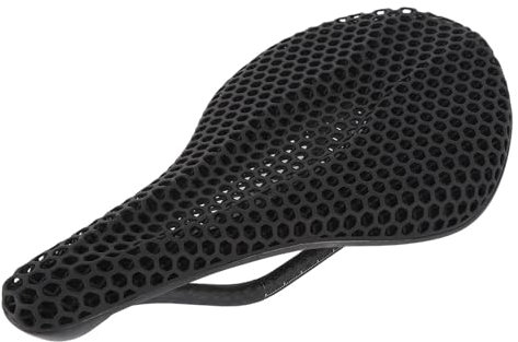 Dilwe 3D -Kohlefaser -Fahrrad -Sattel, Bequemer Atmungsaktives Stoßdämpfersitz mit Präzisem 3D -Druck, für Straße und Bergfahr