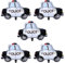 Toyvian 5 Stück Ballondekoration Kindergeburtstag Cartoon Ballon Transportballons Auto Ballons Bus Helium-fahrzeugballon Autoform Bunt Lkw Festdekorationsballons Aluminiumfolie