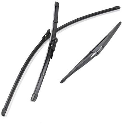 Escobillas limpiaparabrisas coche Para Nissan Qashqai J10 2006-2013 Escobillas Para Parabrisas De 24+15+12 Juego De Escobillas Para Limpiaparabrisas Delantero Y Trasero