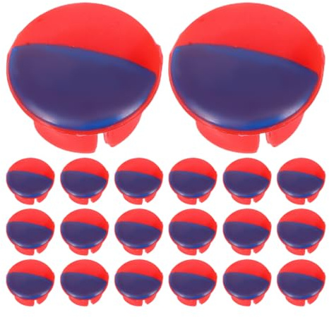 MAGICLULU 20 Stück Wasserhahn Index Button, Rot und Blau Markierung für Mischbatterie Griff, Kunststoff Kappen zur Warm Kalt Anzeige, Ersatzteile für Armaturen in Küche und Bad