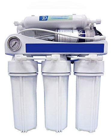 EUR-50 BP. Equipo de Ósmosis Inversa Doméstica de 5 Etapas con bomba de presión. Fácil Instalación y cambio de Filtros. Colocación bajo encimera. Incluye Filtros, Membrana y Post Filtro. Bbagua.