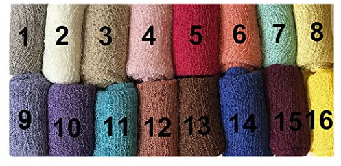 Newborn Baby Cheesecloth Swaddle Cocoon Knit Crochet Wrap Photo Photography Prop (7)