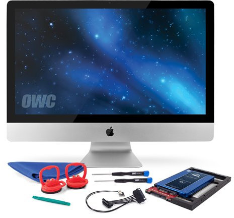 OWC SSD Upgrade Bundle For 2011 iMacs, OWC Mercury Electra 2.0TB 6G SSD, AdaptaDrive 2.5 to 3.5 Drive Converter Bracket, In-line Digital Thermal Sensor Cable, Installation tools